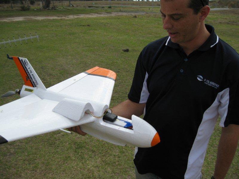 The Warrigal Trainer is the smallest UAV operated by V-TOL and only has a