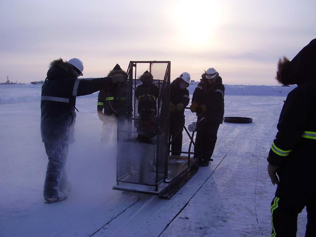 Safety Issues and Oil Under Ice Recovery Tactics Considerations New