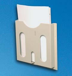 9 1 unit Document Holder Self-adhesive; for higher loads use 6 mm holes For DIN A4 documents High-impact Polystyrol