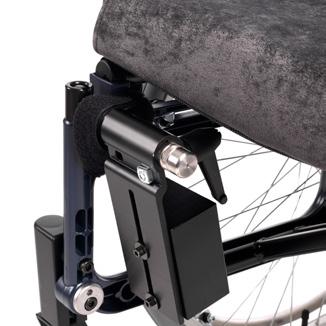 Brake with angled handle Provides a larger gripping