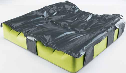 Flo-Tech Solution Xtra Excellent postural management with high pressure re-distribution properties The Invacare Flo-tech Solution Xtra cushion and modular system has been developed alongside