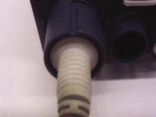 NOT Properly Inserted: The cord plug is flush with or sticking out of the outlet Properly Inserted: The