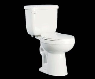 Low Consumption Two-Piece Toilet Vitreous China Gravity fed (1.6gpf/6.