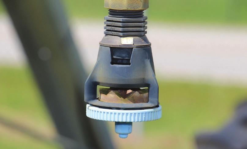 Sprinklers Walk along the length of the operating pivot looking for malfunctioning sprinklers. Check for clogs, worn impact plates, missing sprinklers, etc.