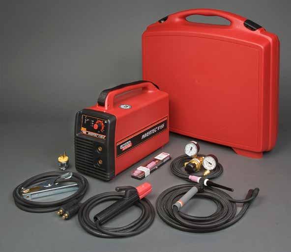 TIG WELDERS Invertec V155-S Best-in-Class TIG and Stick Performance Touch Start TIG mode provides TIG welding capabilities in a stick machine Two stick welding modes provide optimal welding