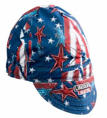 Welding Cap Stars, Stripes and Sparks Order K3203-ALL 100% cotton Cushioned
