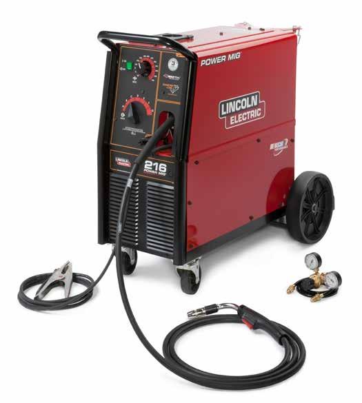 MIG: WIRE FEEDER/WELDERS POWER MIG 216 Best Wire Delivery from Spool to Spark Simple dual knob controls are ideal for sheet metal and autobody Fast and easy setup (no tools required) means less time