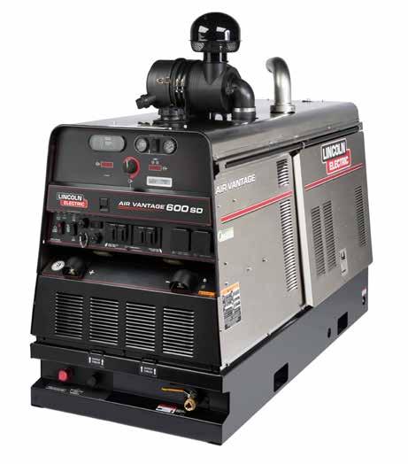 ENGINE DRIVES: INDUSTRIAL Vantage 600 SD A Superior Arc With A Superior Engine Upgrade for Tier 4 Final compliance with a cleaner, more reliable engine Ideal for 575-amp, 43-volt 100% duty cycle