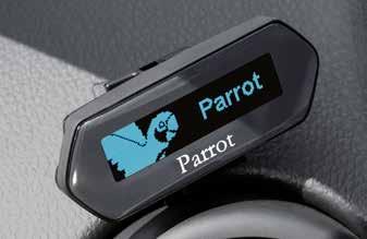 32 PARROT MKI 9100 BLUETOOTH HANDS-FREE PHONE KIT Demountable blue OLED display screen, full phone number memory, ipod,