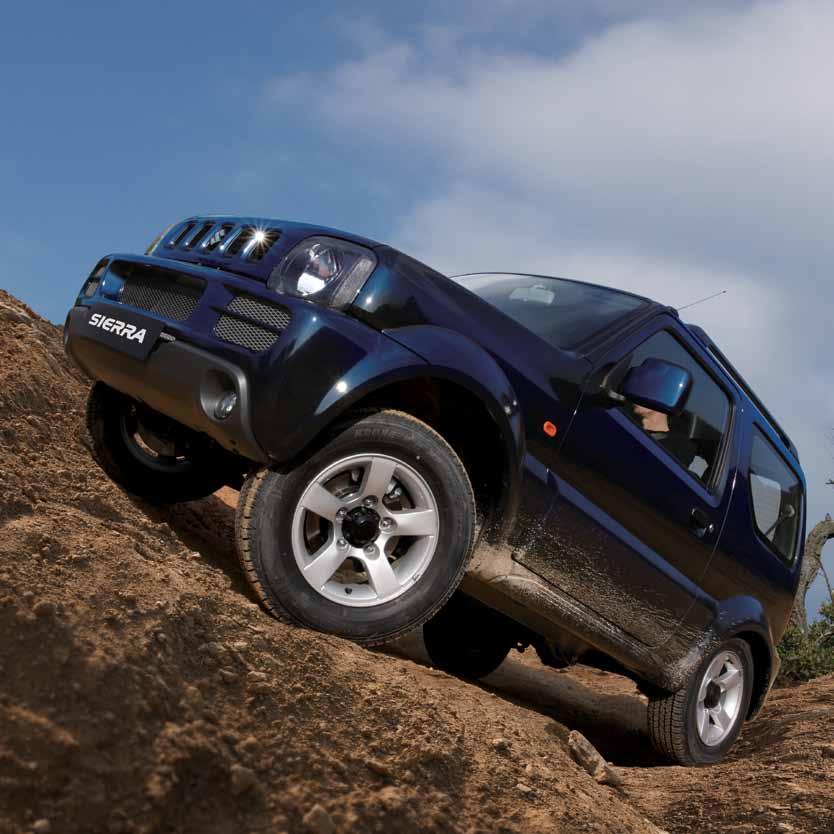 Real-World Power When it comes to dynamic performance, Jimny Sierra gives you all the lean muscle you need with a 16 valve, 1.