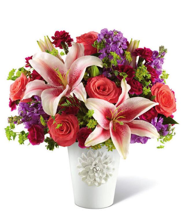 BOUQUET FOR KATHY IRELAND HOME (K02) 53/4" dia. x 7"H. DELIVERED PRICE: $71.91 ctn.