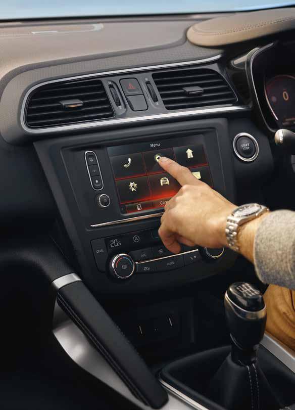 Connected control The Renault R-Link 2 multimedia system delivers an enriched driving experience. Intuitive, ergonomic and touch-sensitive, the 7" screen is extremely easy to use.