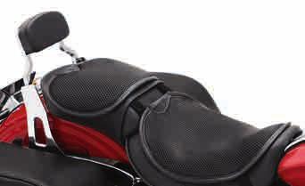 Road Zeppelin Seat Pads are equipped with a unique air bladder system that allows your weight to be distributed evenly across the entire seating surface, ensuring hours of comfort for both rider and