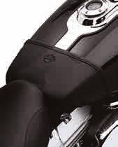 52036-08 Fits 06-later Dyna models equipped with Original Equipment solo seat, Brawler Seat or Sundowner Solo Seat. D. TANK BRA This Tank Bra is made with nonabrasive, fleece-backed vinyl material and features an embroidered Bar & Shield logo.