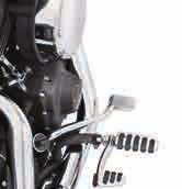 This beautifully polished billet aluminum Footpeg Mount Kit installs easily on your engine guard and lets you stretch your legs on crosscountry rides.