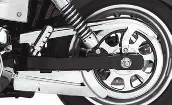170 DYNA Chassis Trim Rear End A. UPPER BELT GUARD CHROME Hand-polished and chrome-plated to replace your factoryequipped black upper belt guard.