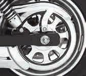 172 DYNA Chassis Trim Rear End A. SPROCKET COVER CHROME This sprocket cover gives the appearance of a chrome sprocket at a fraction of the cost.