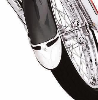 59473-09 Fits 08-later FXDF and FXDFSE/2 models. C. FRONT FENDER EXTENSION CHROME Dress your front fender in chrome.