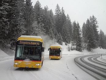 technology on the Davos streets during the WEF Swiss energy Watt d Or award PostAuto
