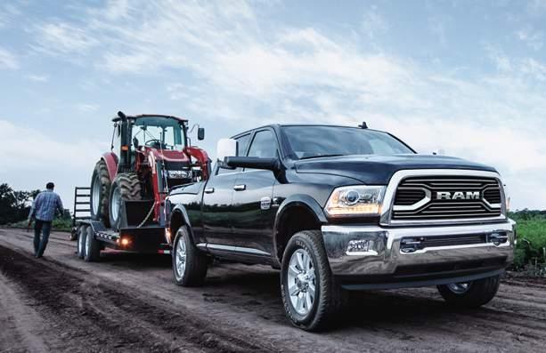 13 RAM HD NEVER BACKS DOWN. 31,210-LB DIESEL TOWING * 900 LB-FT DIESEL TORQUE 7,390-LB GAS PAYLOAD * TRAILER-TOWING MIRRORS.