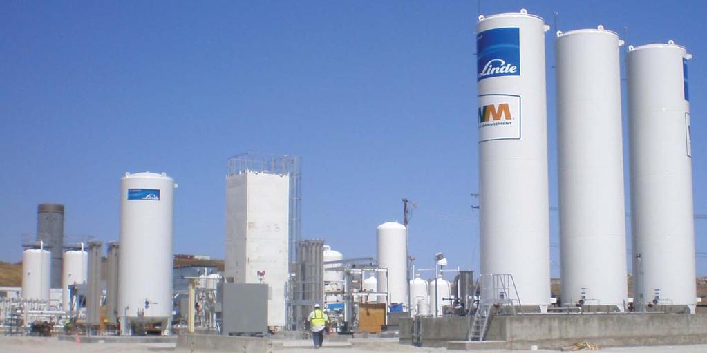 Small-Scale Liquefaction Plant (Landfill Gas, USA) > World s largest landfill gas to LNG facility (Linde-Waste Management)