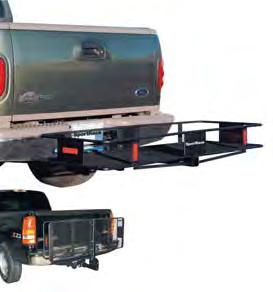 CARGO & TIRE CARRIERS WINCH STRAPS M SPORTRACK HITCH-MOUNTED BASKET CARGO CARRIER 87237 Basket dimensions 60" x 20" x 6". Made to fit in 2" receiver hitch.