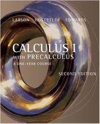 66 Calculus Mathematics Calculus with Pre-Calculus: A One Year Course Larson, Hostetler,
