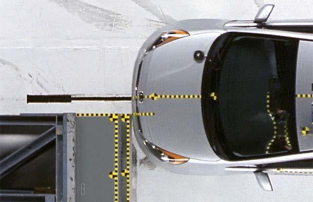 of the driver y A 40-mph small-overlap crash test, inaugurated in 2012, that