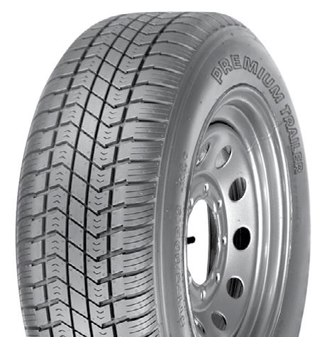 ST BIAS PREMIUM TRAILER Designed for towed trailer applications Bias ply construction for strength and stability Tread design for improved wear STB13 ST175/80D13 C/6 91/87 L 8 TL 5.00 24.4 24.