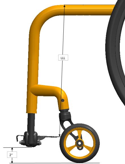 11. APPENDIX Swing Away frame Frnt Seat Height matrix FRONT SEAT HEIGHT SELECTION: in dependence f frnt casters, frks and frame versins Fixed Frnt/Dual Tube frame Frnt Seat Height matrix FRONT SEAT