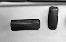Power Seat(s) (If Equipped) To increase or decrease support, turn the knob toward the front or rear of the vehicle.
