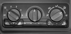Heater and Air Conditioning Comfort Controls (If Equipped) Fan Knob The knob on the left side of the control panel adjusts the fan speed. To increase airflow, turn the knob clockwise.