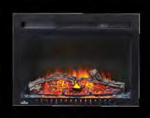 Finish Cinema 27 Electric Fireplace, Glass Front, Powder Coated Black Finish Cinema 29 Electric Fireplace, Glass Front,
