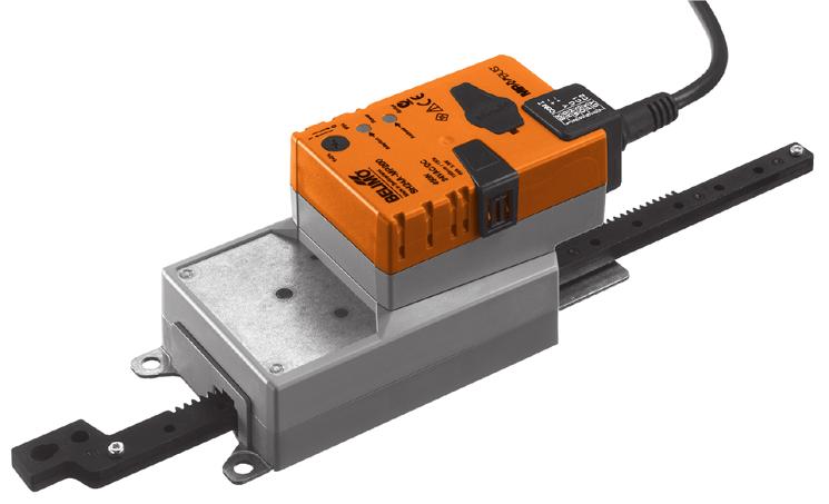 echnical data sheet SHA-.. Multifunctional linear actuators for adjusting air dampers and slide valves in ventilation and air conditioning systems in buildings For air dampers up to approx.