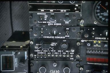 Overhead Console General Figure 3-22 Compass Control Panel Figure 3-23 Sperry IFR Helipilot Controller Panel Defrost Control Lever The defrost control lever gives the pilot a single point selector