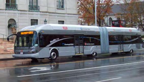 Bus Rapid Transit Vehicles- large, modern vehicles that can carry up