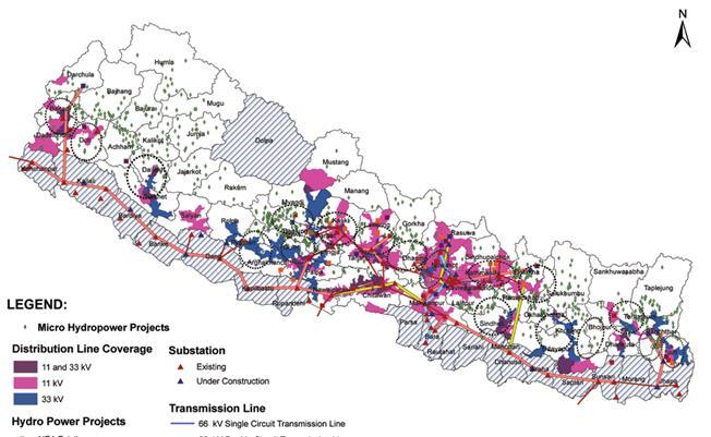 Off-Grid Nepal Map of