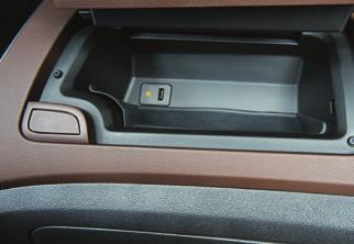 INFOTAINMENT SYSTEM Portable Audio Devices A USB port and auxiliary input jack are located in the instrument panel upper storage compartment.