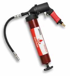 operation ensures quick, effortless greasing 440A TRIGGER ACTION GREASE GUN Develops up to 3,500psi grease pressure Three way loading 500cc capacity when