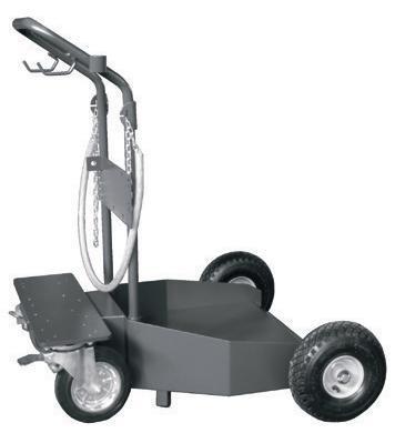 50 60 l kegs, floor open, with 4 wheels and two height-adjustable hooks 432814 Trolley for 185 kg / 200 l barrels, floor closed, with 2 tyred rubber wheels