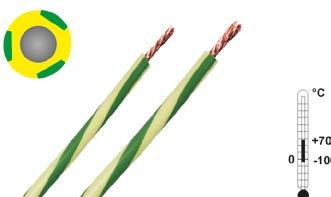 FLEXI-S/POAG-HK Special Wires for Potential Equalization FLEXI-S/POAG-HK Highly fexible, reinforced insulated stranded wire. Green-yellow insulation with helical green stripe.