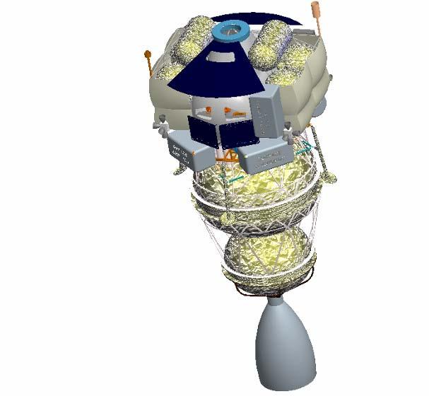 LLPS Lander Concepts - 5 GRC Split Descent with Drop Stage Lander Split