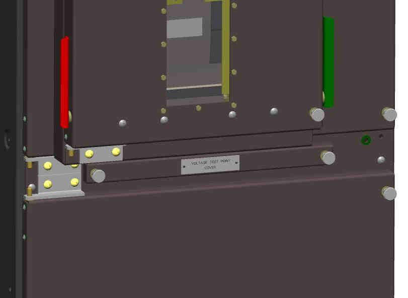 On a bus-section the test access points allow access to the busbars on both sides of the circuit breaker.