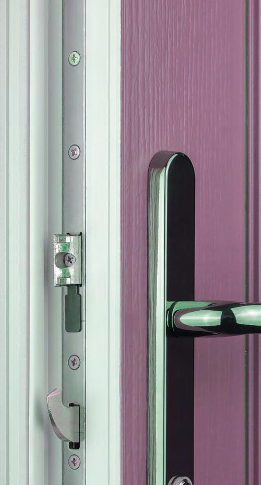 AV2 Auto multi-point locking mechanisms are fitted to our range of modern door styles, complementing the