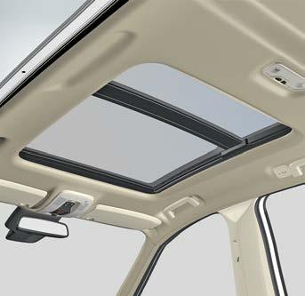 Lock the steering wheel. How does the panorama roof* work?