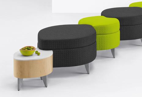 Models feature a shared ganging leg (-G) to connect units together. Tables manufactured in Maple Walnut and White Oak. For Corian tops, specify -CO next to model number and select color.