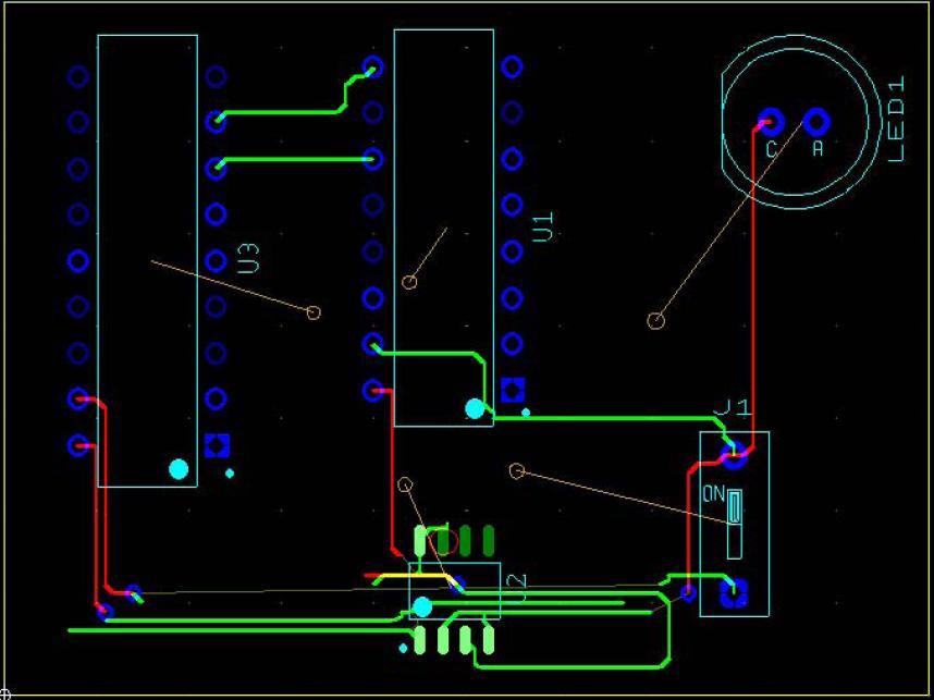 PCB Diagram Temperature control system *Note*- When trying to make multisim diagram many parts are