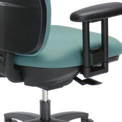 Arms Optional height adjustable armrests with soft polyurethane