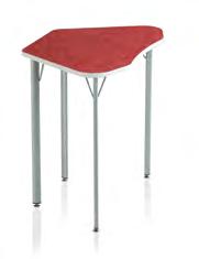heights. 4-Leg Desk Rectangular, trapezoidal or tripod tops.
