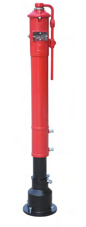 26 Vertical Indicator Post (IP), UL/FM Approved IP Statement: Vertical indicator post provides a means to operate a buried or otherwise inaccessible valve and able to indicate the open or shut